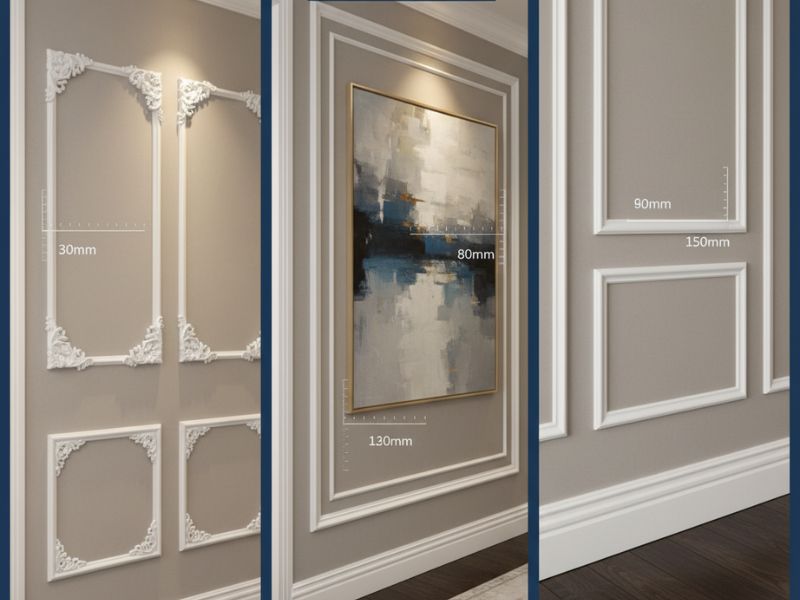 Kích thước phào chỉ tường