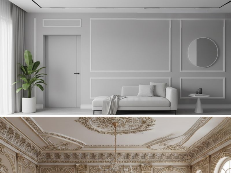 Kích thước phào chỉ tường