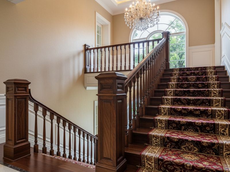 Kích thước trụ cầu thang gỗ vuông