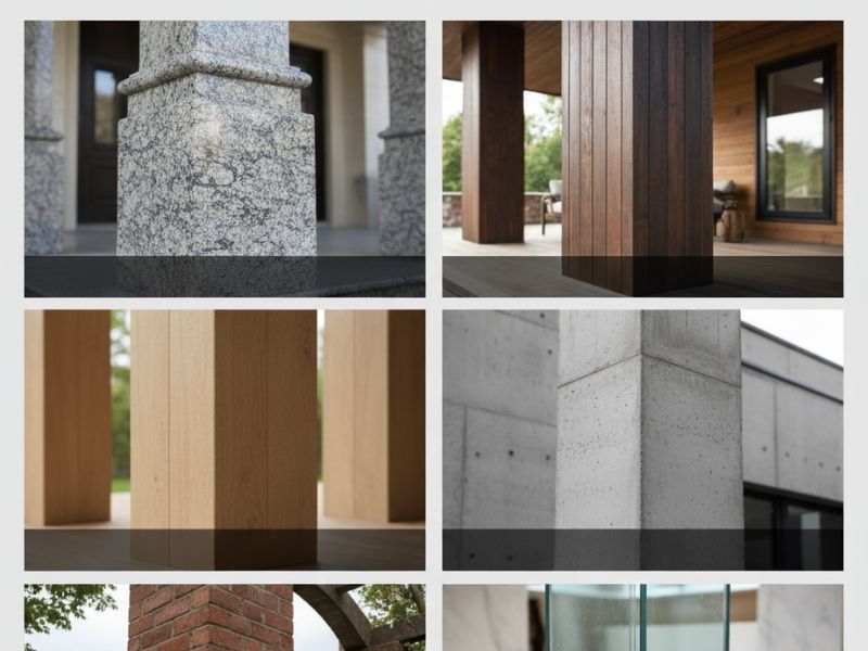 Những mẫu cột nhà vuông đẹp