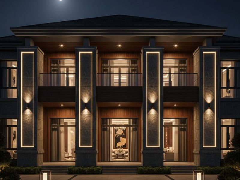 Những mẫu cột nhà vuông đẹp