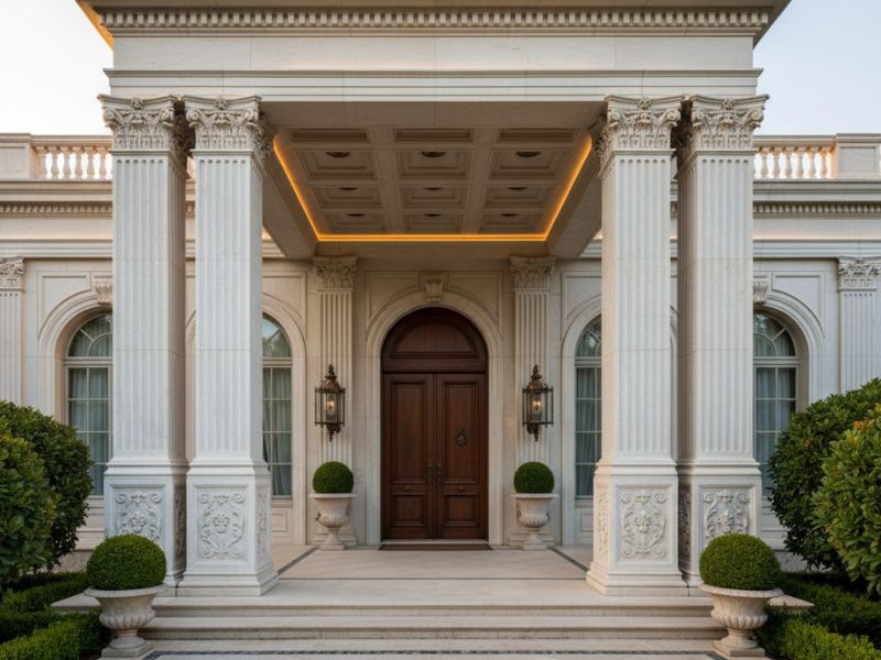 Những mẫu cột nhà vuông đẹp