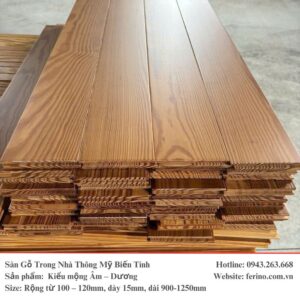 Sàn Gỗ Trong Nhà Thông Mỹ Biến Tính