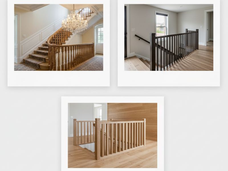 cách làm tay vịn cầu thang gỗ đẹp 