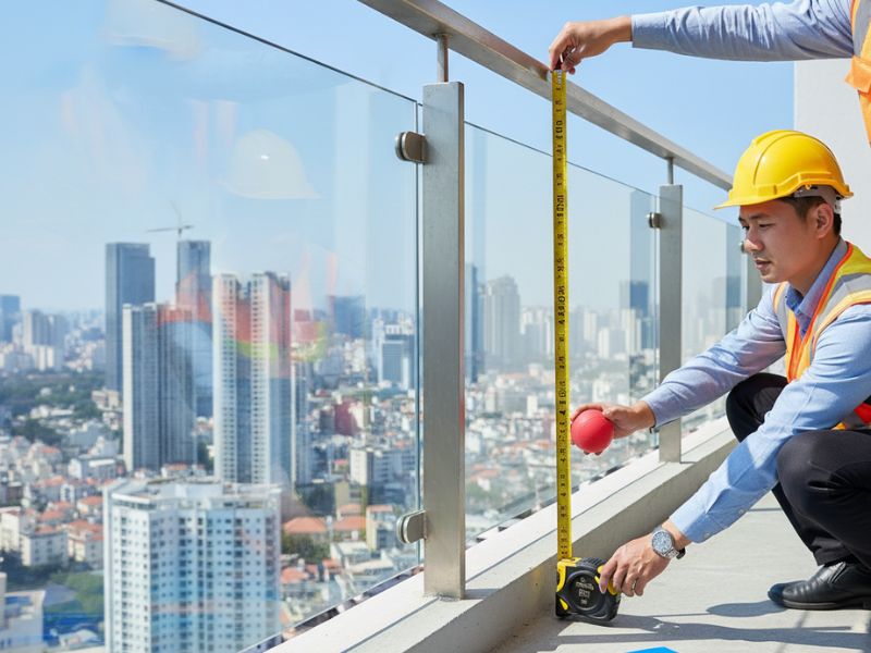 lan can sân thượng cao bao nhiêu