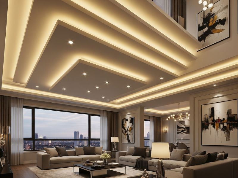 nên làm trần thạch cao hay trần nhựa nano