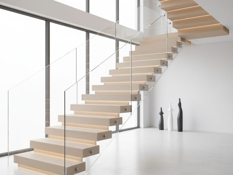 Kích thước cầu thang 2 chiếu