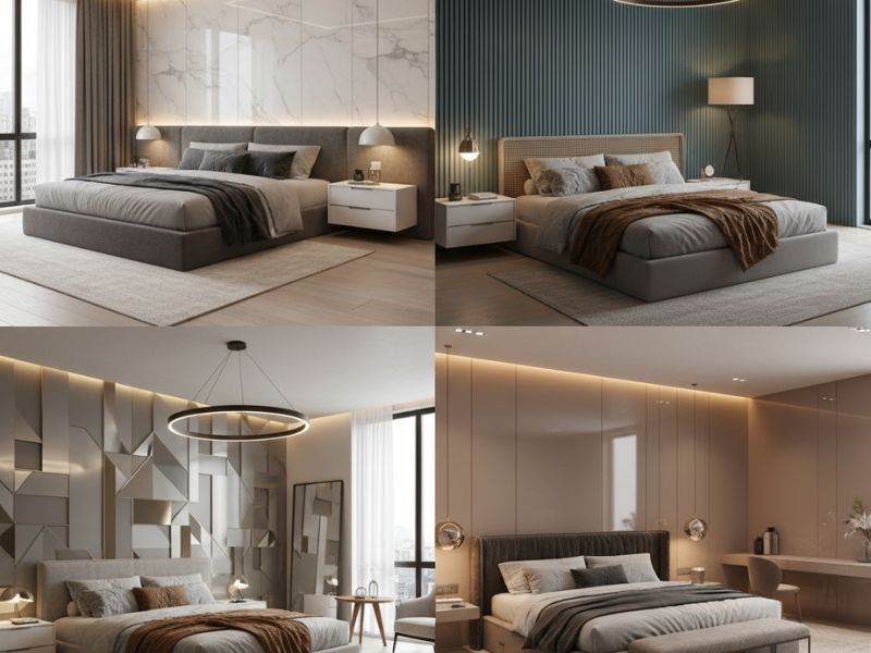 Mẫu phòng ngủ ốp nhựa Nano