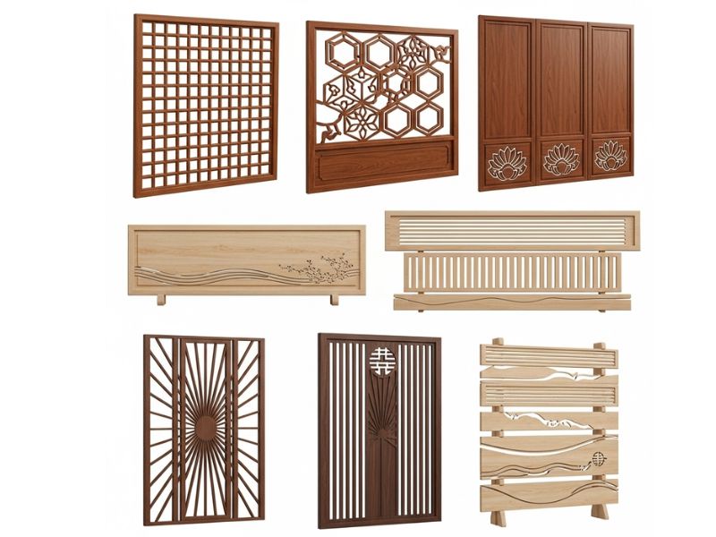 Vách ngăn phòng tắm bằng nhựa trong suốt