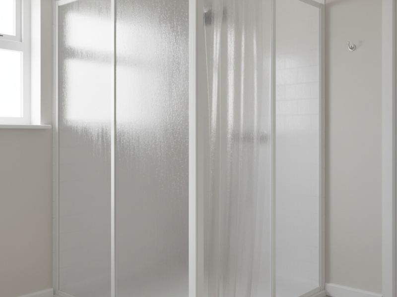 Vách ngăn phòng tắm bằng nhựa trong suốt