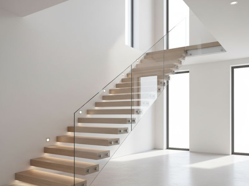 kích thước cầu thang 2 chiếu