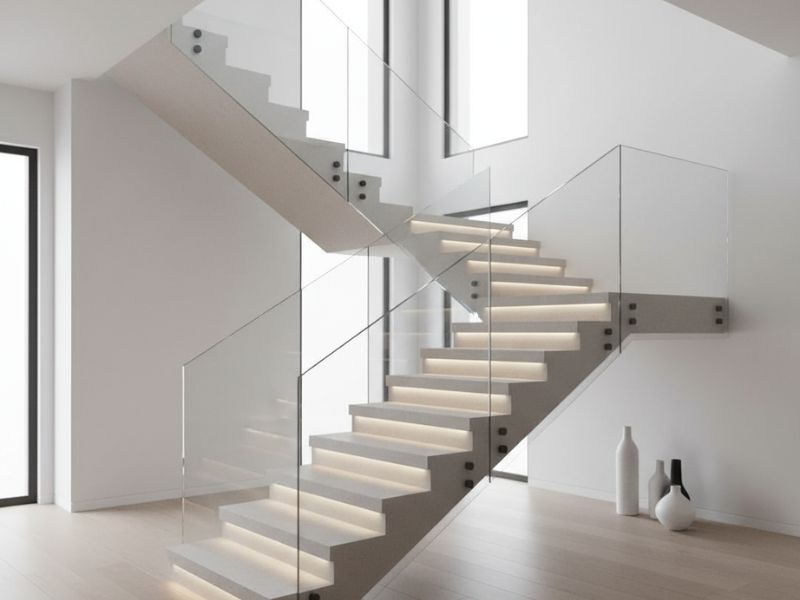 kích thước cầu thang 2 chiếu