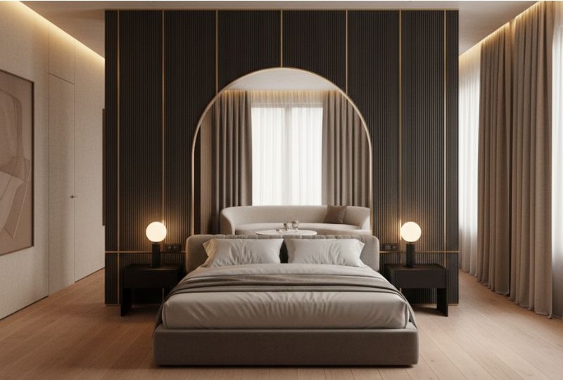 vách ngăn phòng ngủ kín bằng nhựa